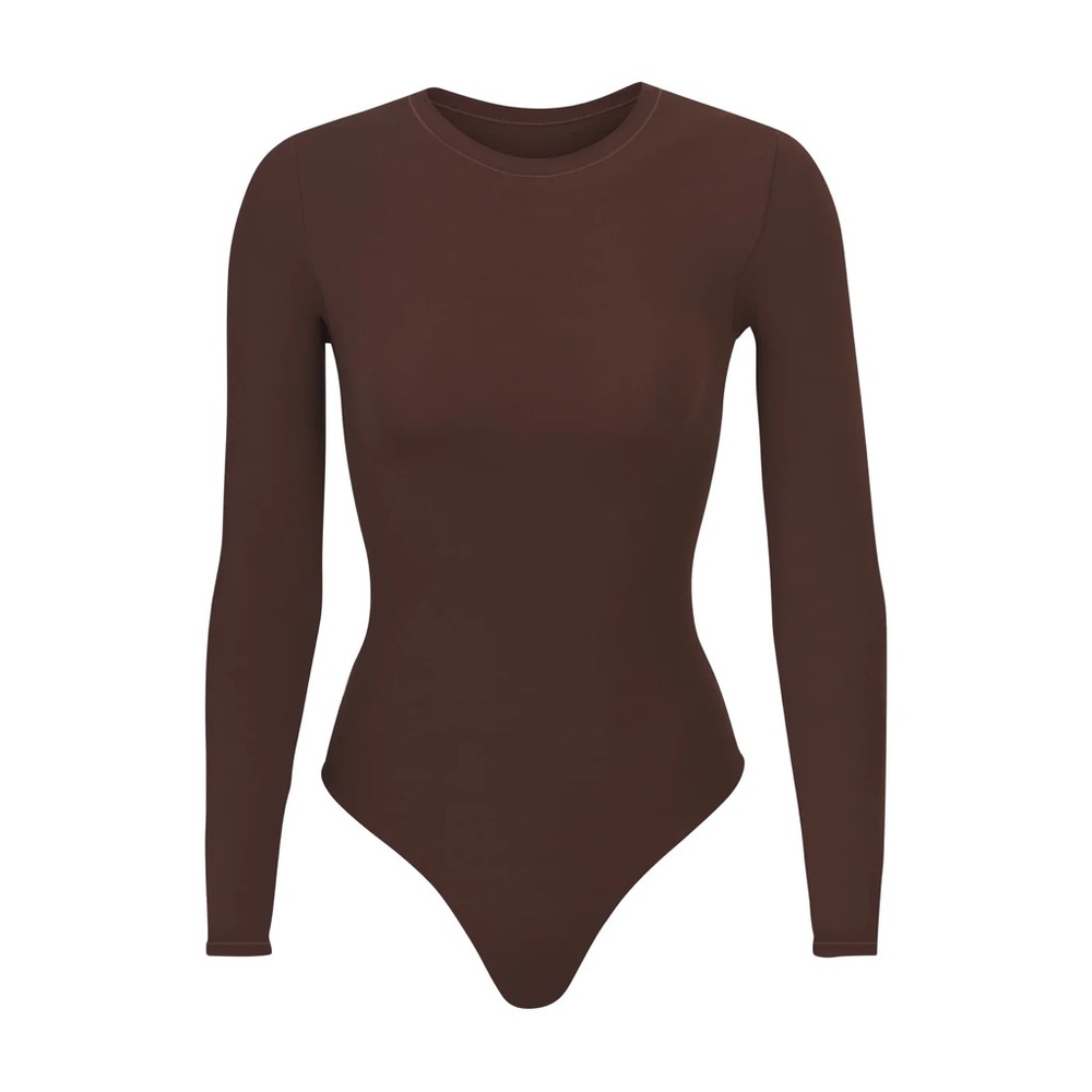 Nwt SKIMS Long Sleeve Crew Neck Bodysuit